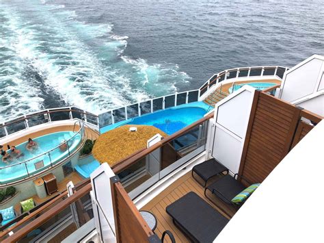 There are also differences in width for each deck (not including the HC staterooms). . Aftfacing balcony